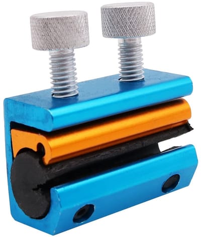 Dailygoods - Dubbele Kabel Smeerolietoestel - Universele Twin-klem - Eenvoudig in gebruik - Gouden Blauw - Smeergereedschap - Geschikt voor Motorfiets...