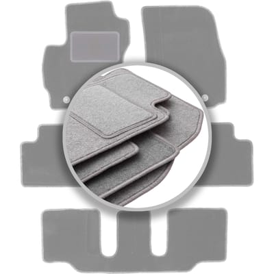 Grijze automatten voor: Mazda 5 I 7-zitter (2005-2010)