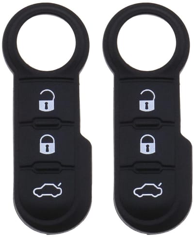 Dailygoods- Autosleutelhoes Antidiefstal - 2-delige Set - Zwart - Krasbestendig - Waterdicht - Lichtgewicht en Duurzaam - Autosleutelcover