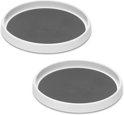 Draaiplateau 360 Graden – 2 Stuks Antislip Keukenorganizer voor Specerijen en Kruiden – 25 cm