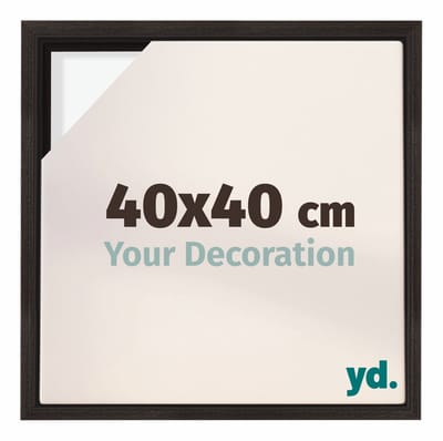 Your Decoration - Baklijst 40x40 cm - Eiken Donker - Baklijst voor Canvas - MDF - Lyon