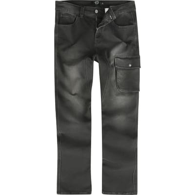 R.E.D. Rock-Engineered Design zwart/grijze baggy jeans - Heren - L