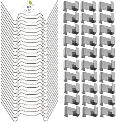 EXCITAT Kasklemmen - RVS kasklemmen - Kasaccessoires - voor holle kernpanelen, kaspanelen, dubbele wandpanelen - 100 stuks