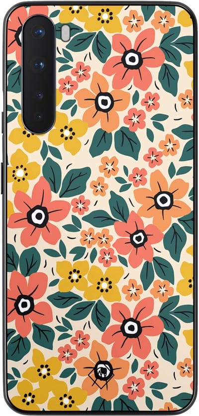 Casimoda® hoesje - Geschikt voor OnePlus Nord - Blossom - TPU - Backcover - Multi - Bloemen