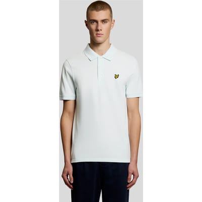 Lyle & Scott Plain Polo Shirt Polo's & T-shirts Heren - Polo shirt - Lichtblauw - Maat L