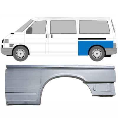 Reparatiepaneel achterspatbord voor Volkswagen Transporter T4 1990-2003 / Links