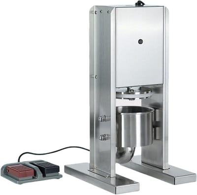Elektrische Worstenvuller - Vleesmaker Machine - Worst Maken - Voetpedaal Bediening - 4L Capaciteit - Zilver