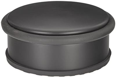 GEKO Deurstopper - vrijstaand - zwart mat - roestvrij staal - 103 mm diameter