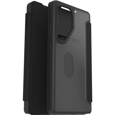 OtterBox React Folio - Hoesje Geschikt voor Samsung Galaxy S25 Ultra - Book Case met Pasjeshouder voor 1 Pasje - Zwart