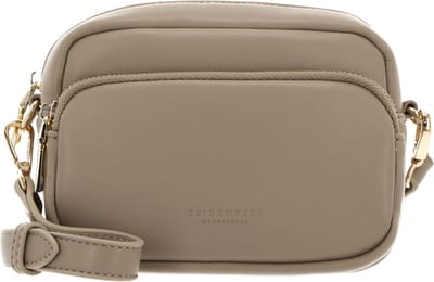 SEIDENFELT MANUFAKTUR Schoudertas Kaavi Puffy Crossbag Smooth Taupe / Gold