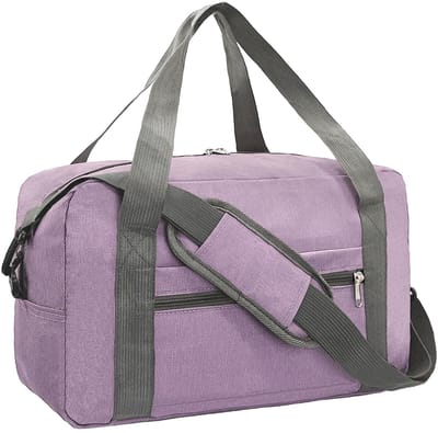 Dailygoods - Handbagage voor Ryanair - Kleine handbagagetas - Opvouwbare reistas - Lila - Weekendtas voor dames en heren - 40 x 20 x 25 cm