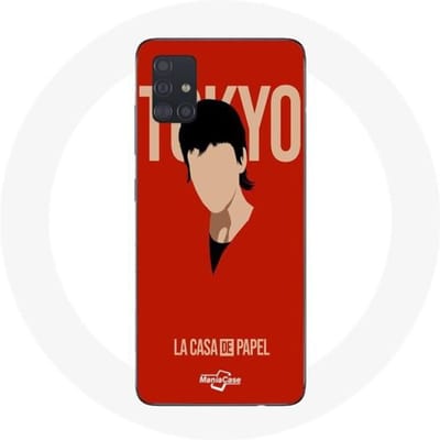 Samsung Galaxy A51 hoesje La casa de papel Tokyo Fanart-logo