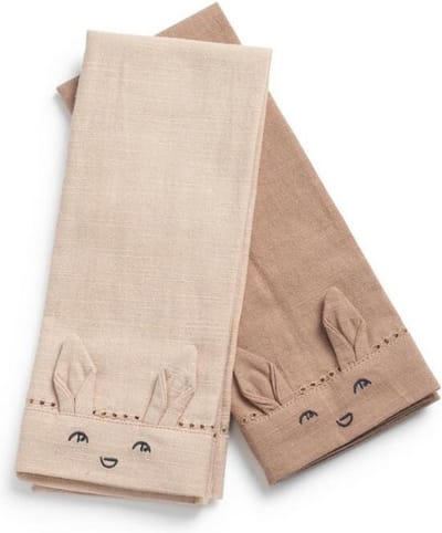 Elodie - stoffen servetten - Baby - 2 stuks - Faded Rose