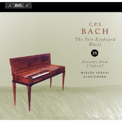 Miklós Spányi - C.P.E.. Bach: Solo Keyboard Music, Volume 25 (CD)
