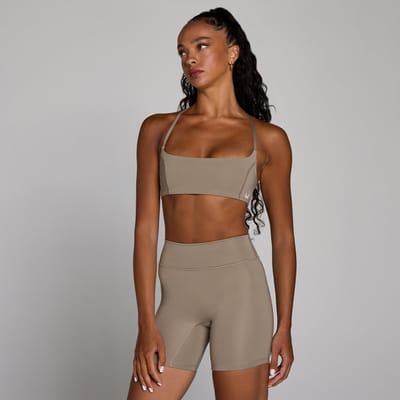 MP Dames Training Open Rug Bh - Licht Taupe - XS