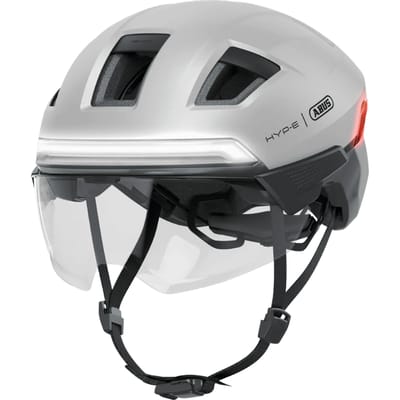 Fietshelm ABUS HYP-E ACE gleam silver L - 57-61 cm - zilver - Geschikt voor gebruik op speed pedelecs - elektrische fietsen - snorfietsen - NTA-8776 745 g