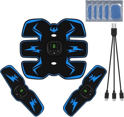 EMS Buikspiertrainer - 6 standen - USB oplaadbaar - Inclusief 10 herbruikbare gelpads - Elektrische buikspiertrainer - Buikspiertrainers - Waist trainer - EMS - Ab trainer - Massageapparaten