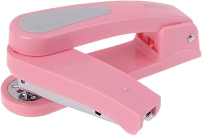 Nietmachine 360 Graden - Boekbindmachine - Papier Verwerken - Handgeschakeld - 2-25 Vellen - Roze