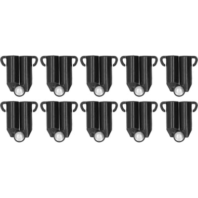 10 PCS Joint de Connexion BFork Tuteurs de Jardinage Supports pour Plantes Grimpantes Connecteurs(16mm Intérieur black