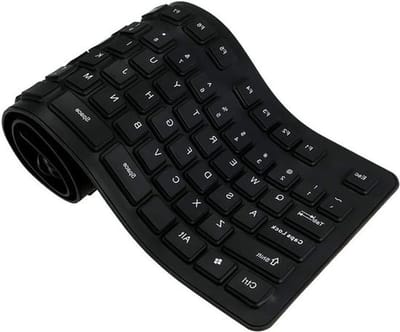 Flexibel en Vouwbaar USB Toetsenbord met 108 Toetsen - Waterdicht, Stofbestendig en Stille Toetsen voor Laptop en Desktop