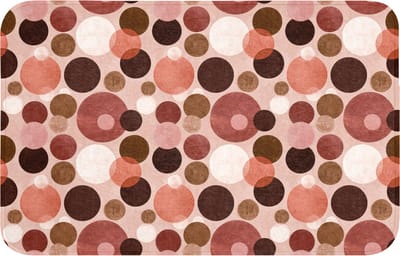 WC mat 80x50 cm - Antislip - Cirkels - Modern - Kleurrijk - Toiletmat - Vloermat - Douchemat - Toilet tapijt - Toiletmatten
