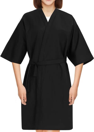 Haarverzorgingscape - Salonjas Kappers - Kleding Beschermen - Anti-aanbak Materiaal - 110 x 102 cm - Zwart