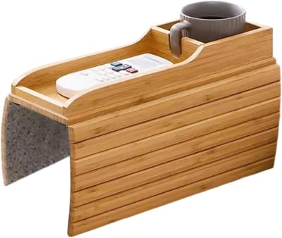 Bank Bekerhouder - Armleuning Tafel - Ontspannen Zitten - Opvouwbaar Ontwerp - 84 x 171 cm - Bruin