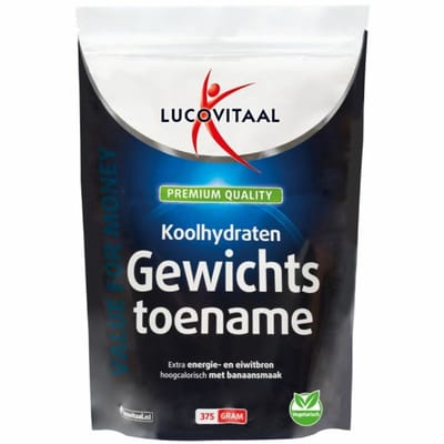 Lucovitaal Koolhydraten Gewichtstoename Poeder - 2 x 375 gr - Voordeelverpakking