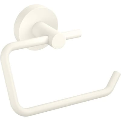 tesa toiletrolhouder Moon White mat wit dispenser zonder deksel zonder boren – 99x140x53mm