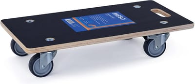 MESO Meubelhondje Rechthoekig - Geremd - TPR Rubber wiel - Max 250kg - Meubelroller - Verhuistrolley - Transportdolly