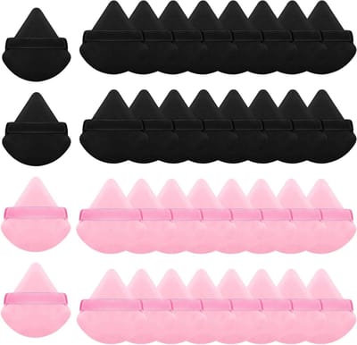 32-delige poederpads set met poederkwasten, make-up sponsen en wasbare beauty blenders voor een perfecte teint