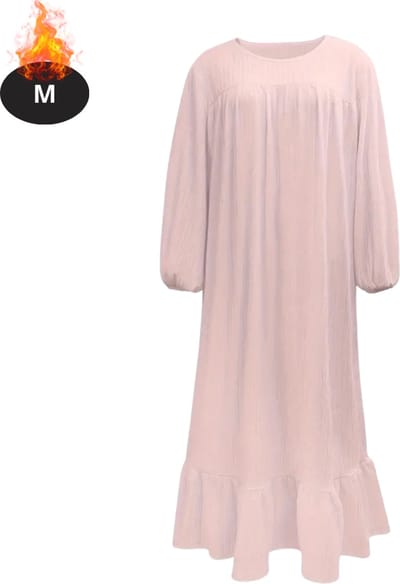 Bovista Islamitische Kleding - Djellaba Dames - Moslim Kleding - Arabisch Dames Kaftan - Alhamdulillah - Roze M