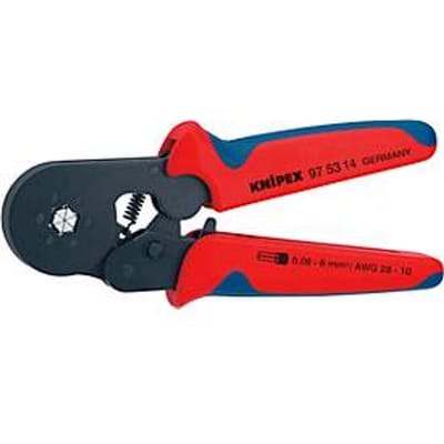 KNIPEX Zelfinstellende krimptangen voor adereindhulzen, met zij-invoering