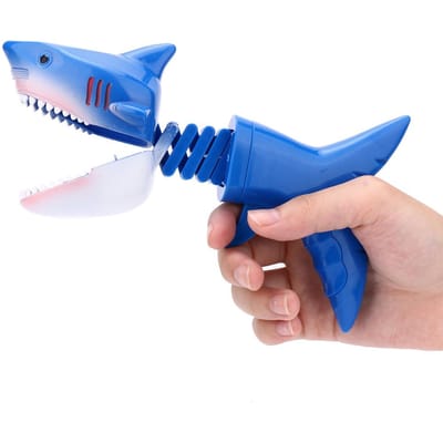 Grappige Spoof Haai Telescopische Veer Manipulator Speelgoed Clip Bijt Hand Dinosaurus Prank Ouder-Kind Interactie Speelgoed groen