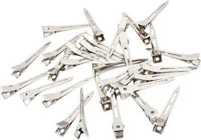 30 Stuks Zilveren Haarclips 5.5 cm - Alligator Clips voor Kappers en Haarstyling, Perfect voor Vrouwen en Meisjes