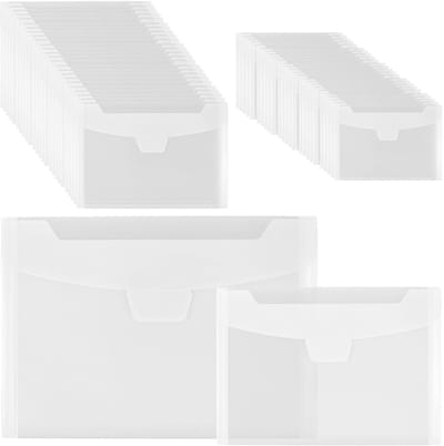 Dailygoods- Documentenvakken 100 stuks - Transparant - Documentenmap - PP-aktmappen - Archivering - Kantoororganisatie - 9 inch/7 inch formaat