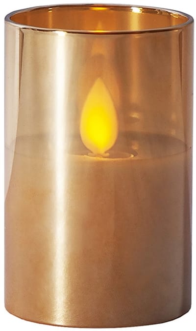 Star Trading LED lantaarn 'M-Twinkle' met flikkerend effect, batterij, amberkleurig, 7,5cm