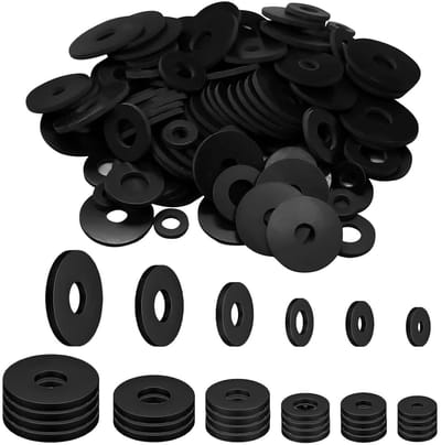 120 Stuks Rubber Ringen, Platte Dichtingen voor Huishoudelijke Apparaten, Kranen en Bevestigingen