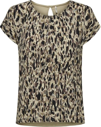 Only T-shirt Onlvigga S/s Aop Top Box Jrs 15317118 Trench Coat/hills Grap Dames Maat - S