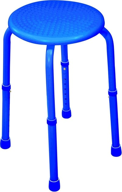 Aidapt Douchekruk - Verstelbaar - Blauw