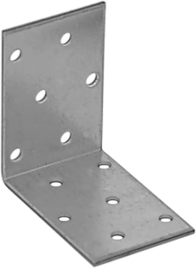 Zware Gegalvaniseerde Stalen Hoekbeugel 60x60x40mm, 2mm Dikte, 90 Graden Montagebeugel