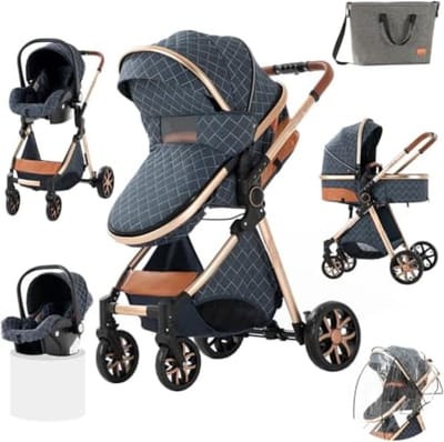 Kinderwagen 3 in 1 - Babywagen 3 in 1 - Wandelwagen - Kinderwagen 3 in 1 Incl Autostoel