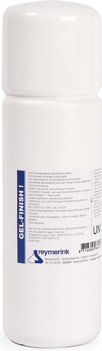 Reymerink - Gel Finish! 1000ml | Desinfectie voor PMU, Tattoo, Beauty, Styliste, Kapper Studio & Laser Salon Huisarts Tandarts Praktijk | Laserkliniek | Desinfectiemiddel | Desinfectiespray | Pure Alcohol | Tatoeage Praktijk Schoonmaak