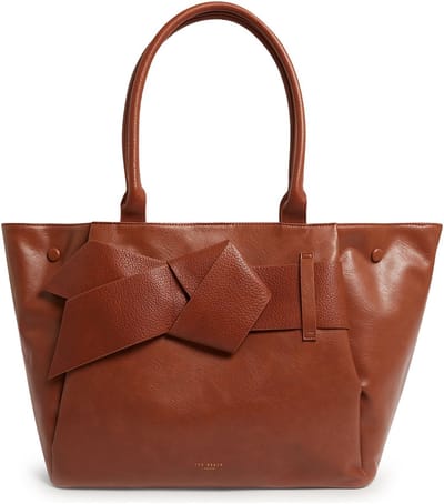 Ted Baker shopper Sophian Knot Bow Extra Large Tote Tan bruine