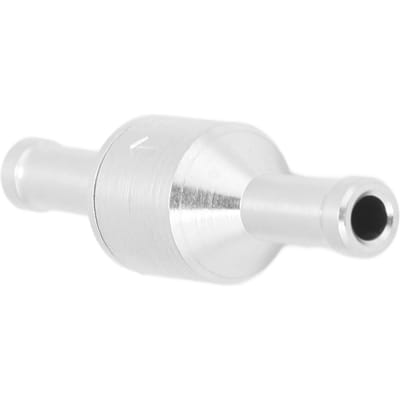 1-weg terugslagklep Aluminiumlegering Zilver voor Water Olie Diesel Benzine Brandstofleiding 6mm 0.24in