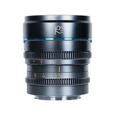 Sirui Night Walker 75mm T1.2 S35 Handmatig scherpgesteld Cine objectief  E-mount Metaal grijs