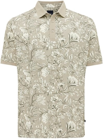 Tresanti ERALDO Short sleeve polo with flowers Green (TRPOJA037 - 900)