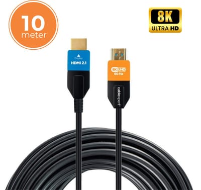 HDMI 2.1 Ultra High Speed Kabel - AOC Glasvezel - 10 meter - 8K60Hz - eARC - Glasvezel met Ethernet - Gembird