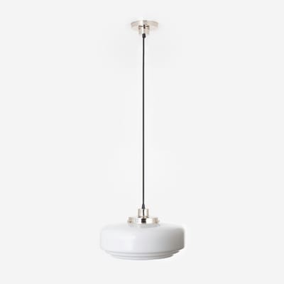 Hanglamp aan snoer Lloyd 20's Nikkel - Art Deco Trade