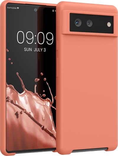 kwmobile telefoonhoesje geschikt voor Google Pixel 6 - Hoesje met siliconen coating - Smartphone case in zachte blos